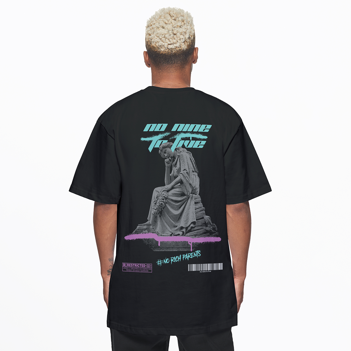 #NO RICH PARENTS Oversized Shirt